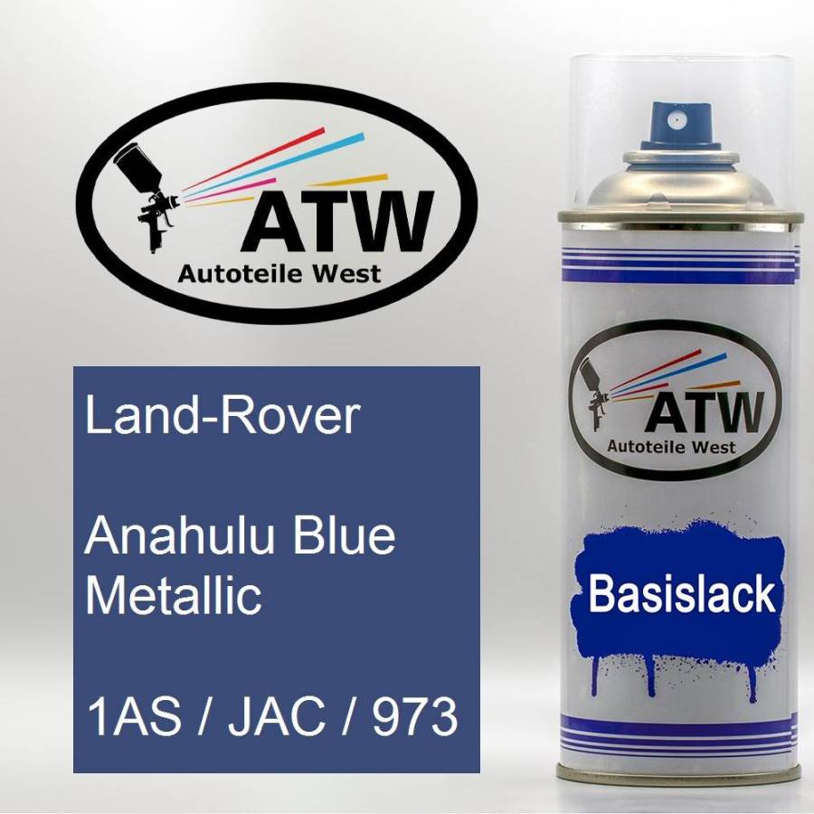 Land-Rover, Anahulu Blue Metallic, 1AS / JAC / 973: 400ml Sprühdose, von ATW Autoteile West.